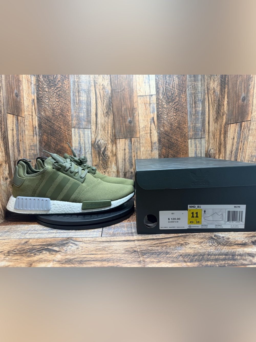 NEW Adidas NMD R1 Originals Olive BB2790 Men’s Sneakers US Size 11 Boost 2016